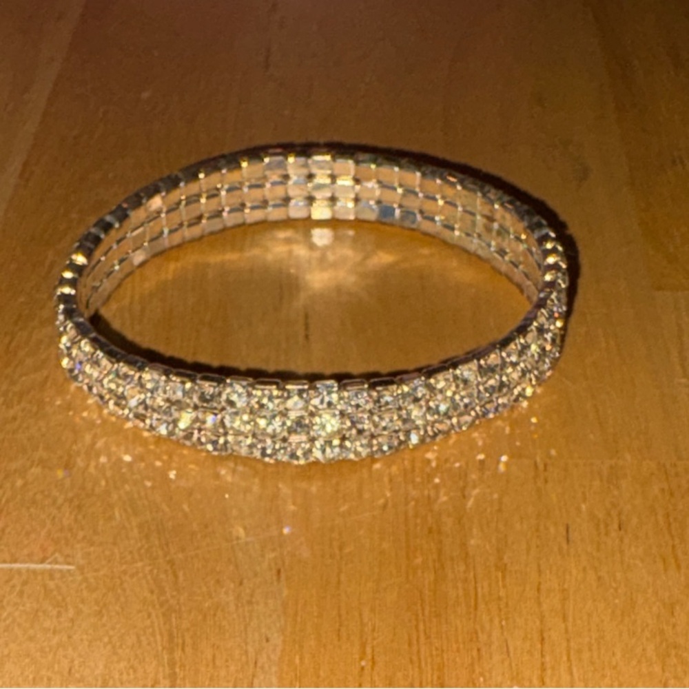 Sparkling Silver-Tone Bracelet